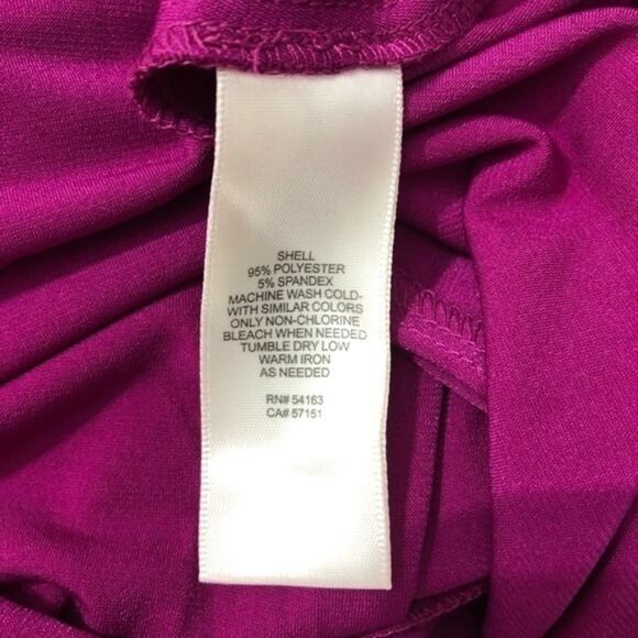Eliza J Bell Sleeve Magenta Royale Fit Flare Dress 6 NWT - Picture 7 of 8